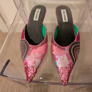 Steve Madden Pink Sequin Women's Shoes